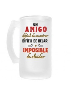 Jarra cerveza esmerilada AMIGO