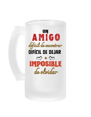 Jarra cerveza esmerilada AMIGO