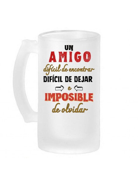 Jarra cerveza esmerilada AMIGO